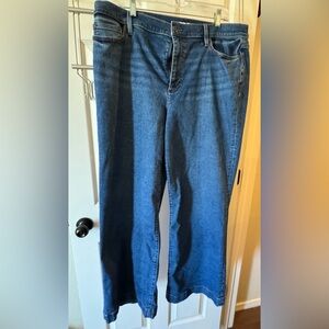 Lands' End Blue Flare & Wide Leg Jeans